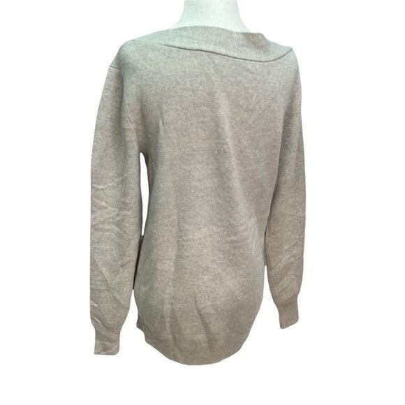 ARITZIA BABATON Deep V-Neck Grey Merino Wool Sweater Size XS - Picture 5 of 10